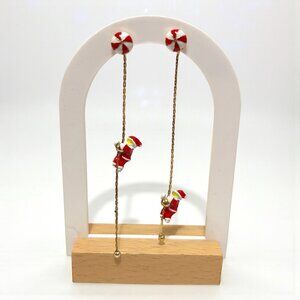 Santa Claus Dangle Long Earring